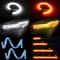Slim Amber Sequential Flexible LED DRL Turn Signal Strip For Headlight 12
