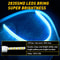 Slim Amber Sequential Flexible LED DRL Turn Signal Strip For Headlight 4