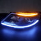 Slim Amber Sequential Flexible LED DRL Turn Signal Strip For Headlight 0