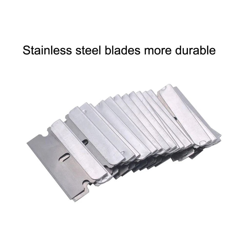 Premium Blades Single Edge Extra Sharp Heat Treated Safety Knife Scrapers 8