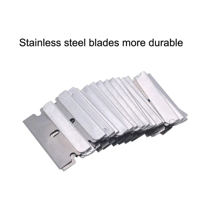 Premium Blades Single Edge Extra Sharp Heat Treated Safety Knife Scrapers 8
