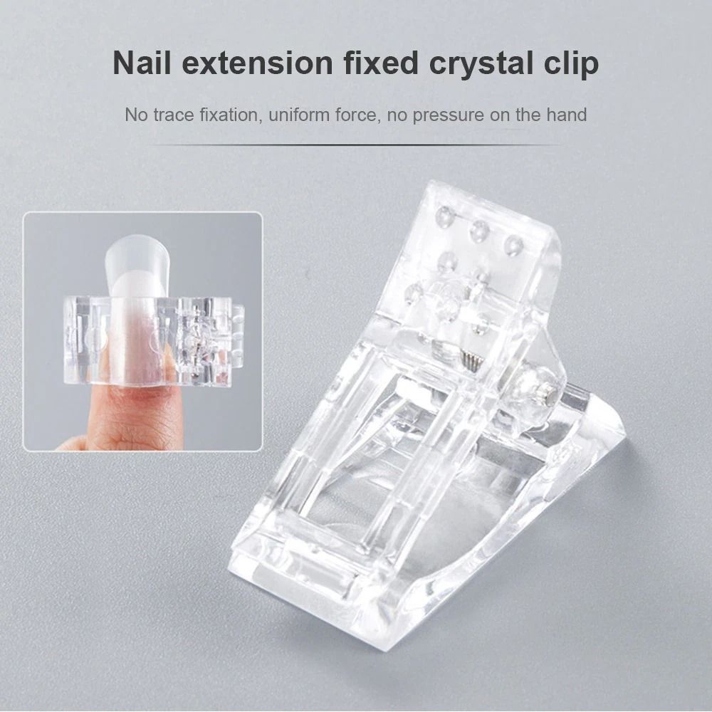 Nail Tips Clips Quick Poly Builder Gel DIY Extension Clamp Clips 9