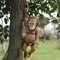 Monkey Chimp Hanging Rope Garden Ornament Outdoor Resin Statue Sculpture For Lawn Patio Decor 0
