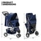 Blue Foldable Pet Stroller For Small Medium Dogs Portable Carrier With Sunshade 5