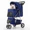 Blue Foldable Pet Stroller For Small Medium Dogs Portable Carrier With Sunshade 8