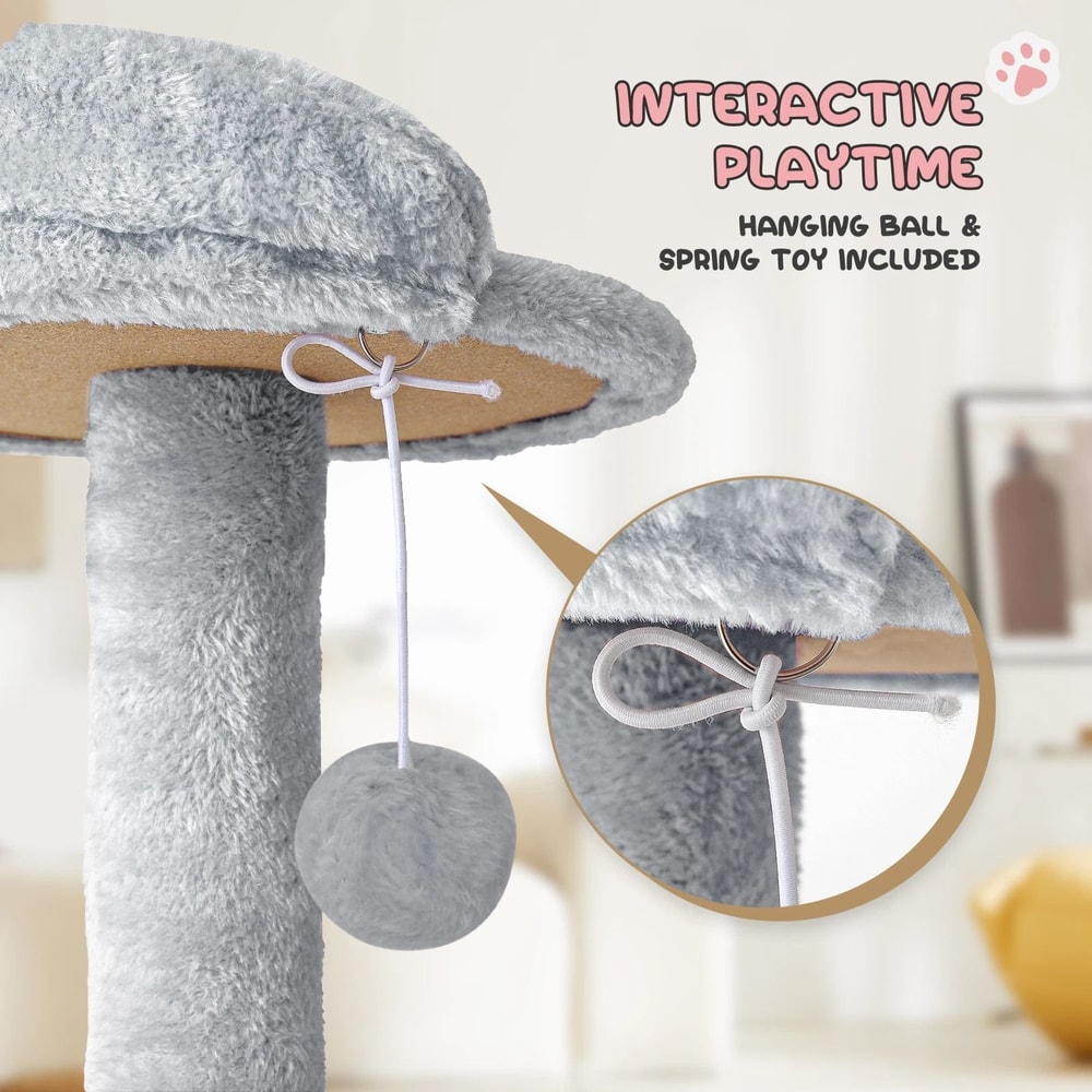 MultiLevel Cat Tree Tower With Scratching Posts Sturdy Kitten For Rest And Play 5