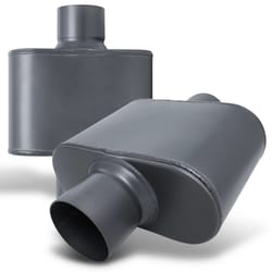 high-performance stainless steel chamber exhaust muffler - universal fit