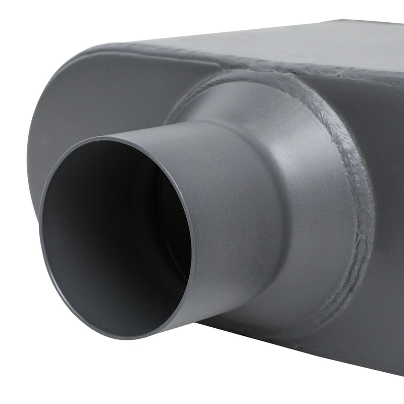 HighPerformance Stainless Steel Single Chamber Exhaust Muffler Universal Fit 3