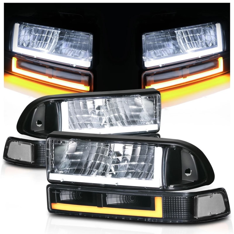 LED Running Light Bar Headlight Bumper Upgrade 10