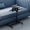 Adjustable Rolling Laptop Desk With Swivel Tilt Portable Sofa Tray Table For Home Office Use 0