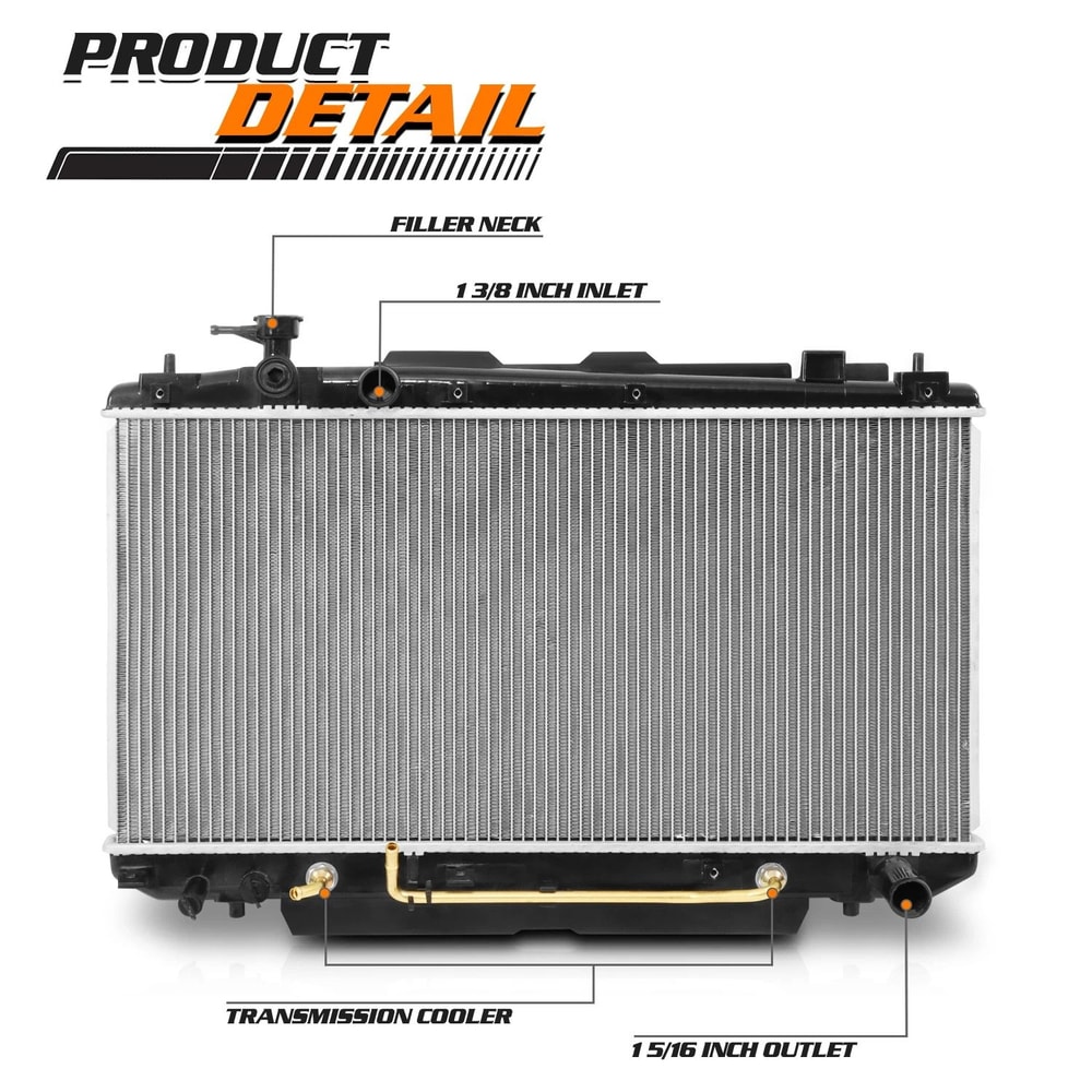 Aluminum Core Radiator Replacement HighPerformance OE Fit 2