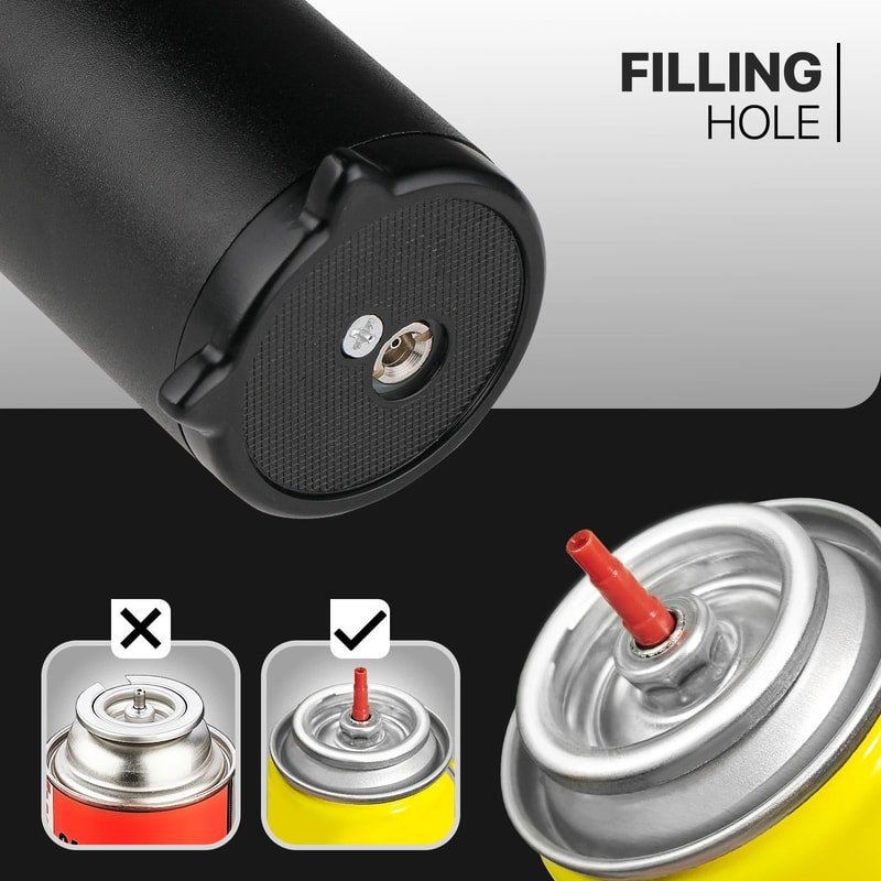 Refillable Cooking Torch Adjustable Jet Frame Multifunctional Gun Lighter 4