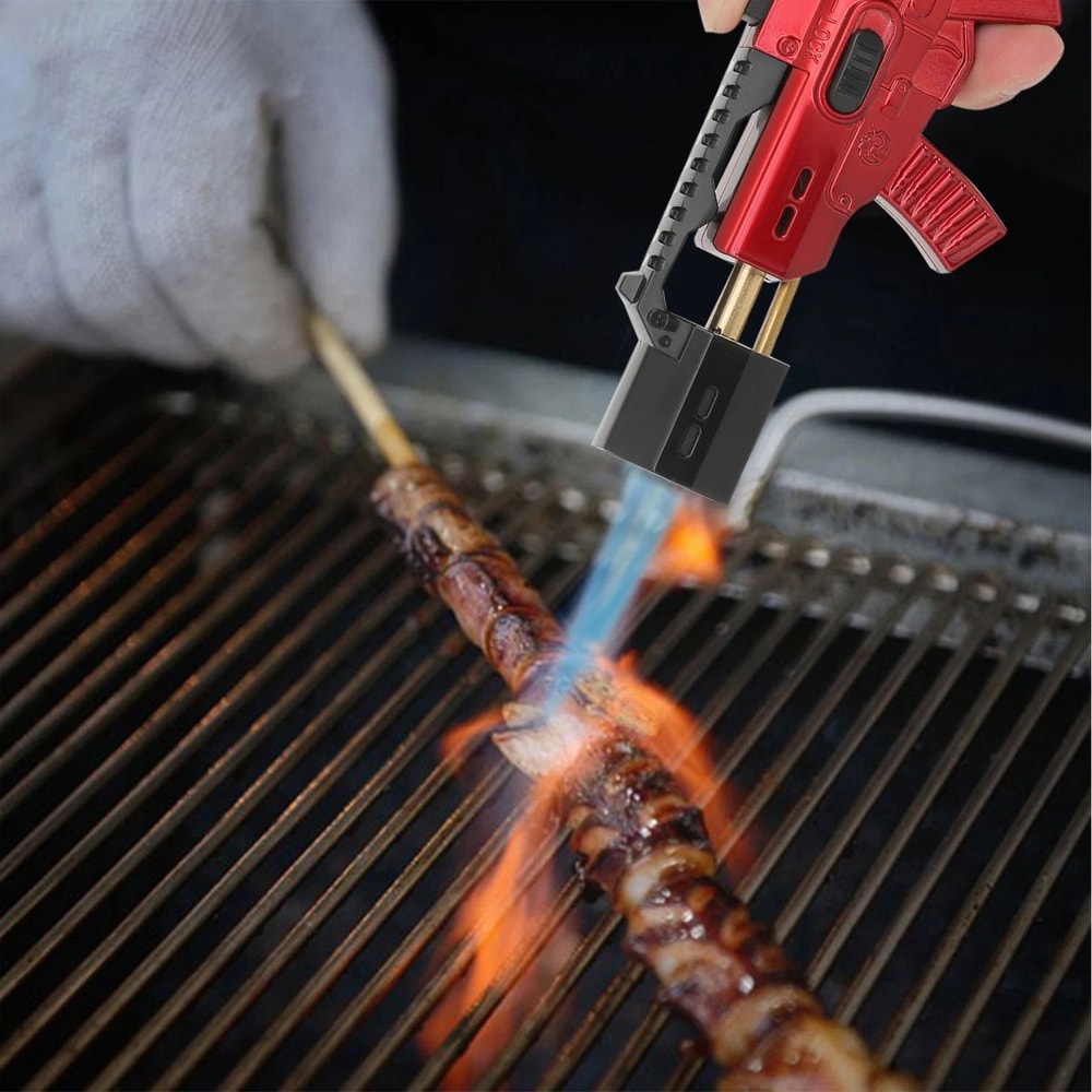 Refillable Cooking Torch Adjustable Jet Frame Multifunctional Gun Lighter 3