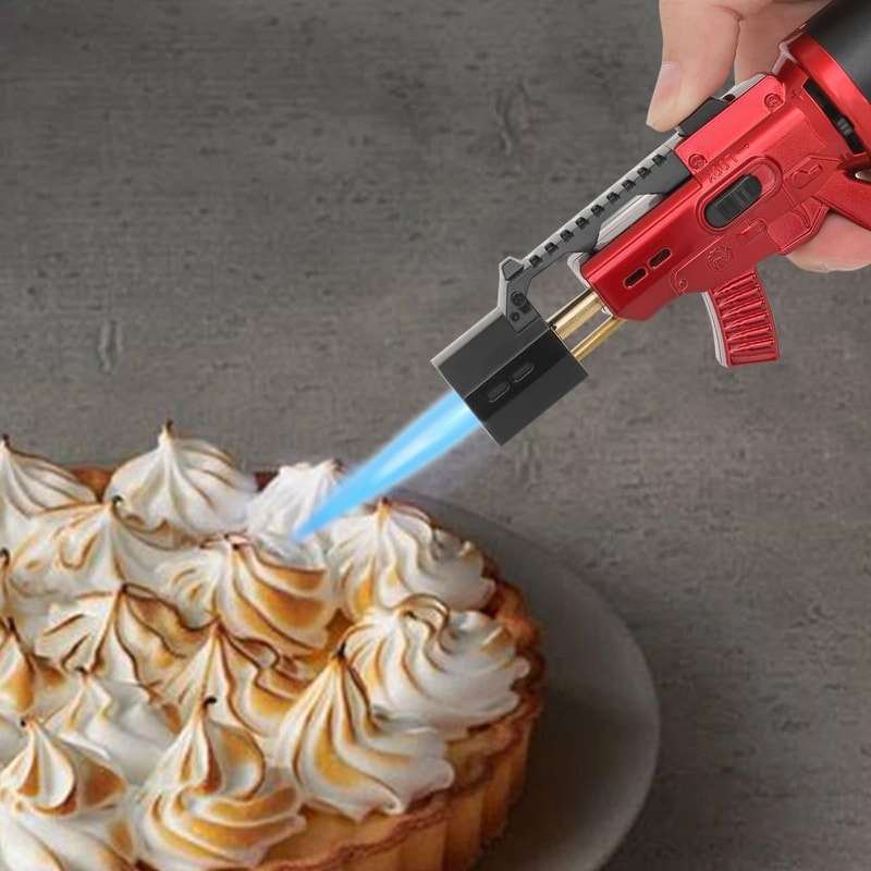 Refillable Cooking Torch Adjustable Jet Frame Multifunctional Gun Lighter 0