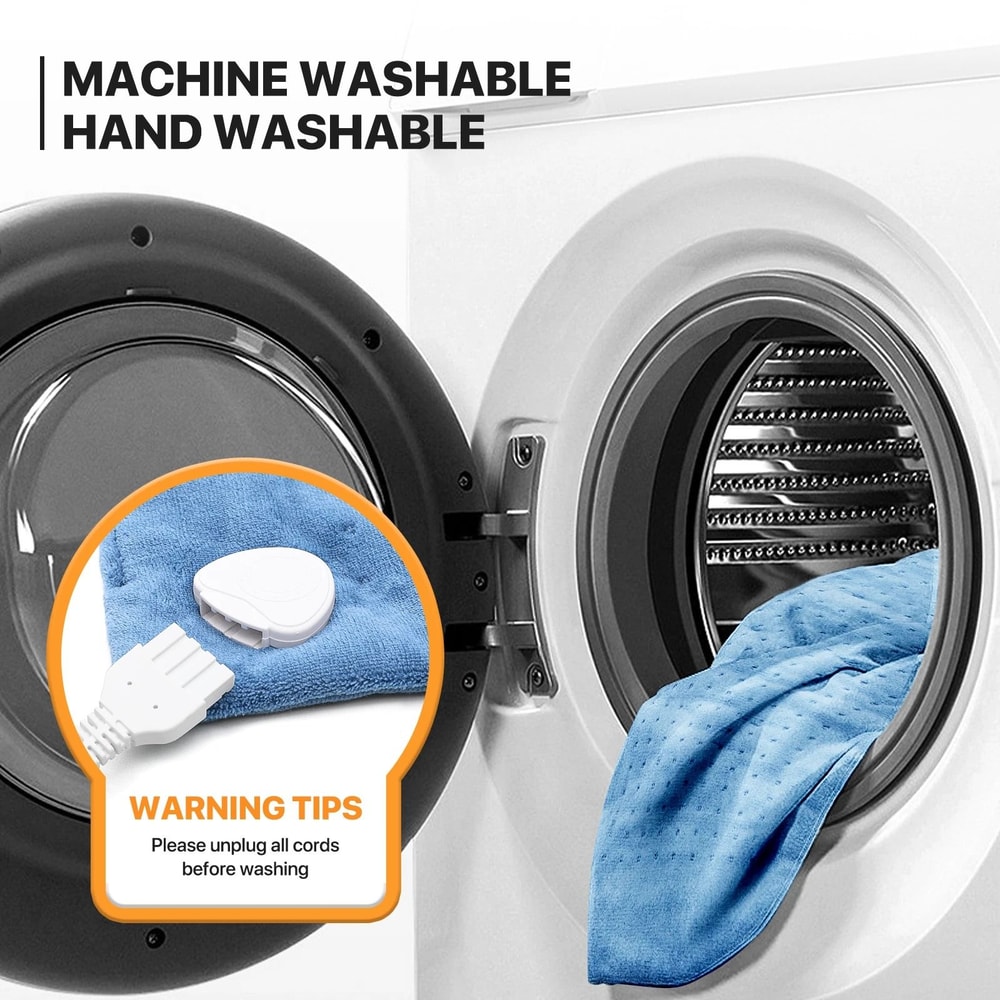 Electric Heating Pad For Muscle Cramps Back Pain Relief With Adjustable Heat Levels 3