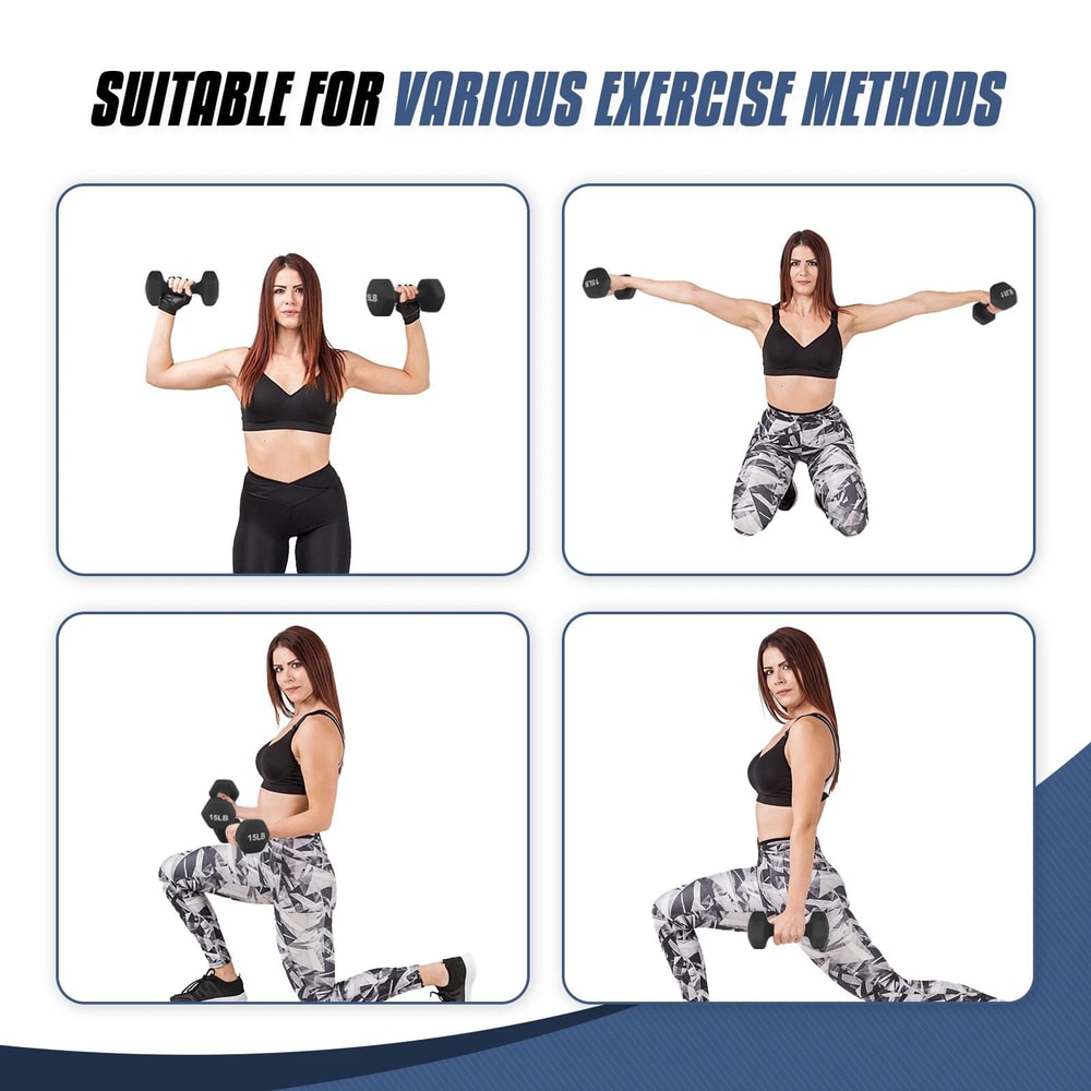 Neoprene Coated Hex Dumbbells For Arm Strength Training 1