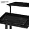 Rolling Adjustable Height Laptop Desk With Mouse Tray And CPU Stand Portable Workstation PC Table 5