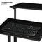 Rolling Adjustable Height Laptop Desk With Mouse Tray And CPU Stand Portable Workstation PC Table 5