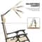 Foldable Zero Gravity Recliner Chair With Canopy Tray For Beach Outdoor Relaxation 4