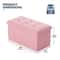 Light Pink Folding Storage Foot Stool With Flipping Lid SpaceSaving Storage Solution For Living Ro 5