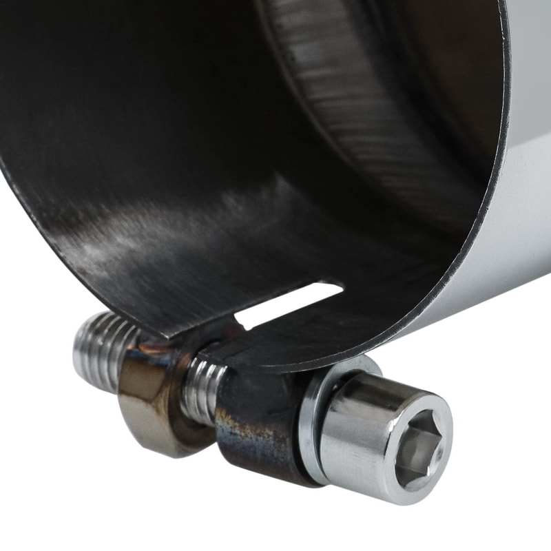 Chrome Slant Exhaust Pipe Tail Muffler Diagonal Cut Roll Tip For Enhanced Vehicle Performance 1