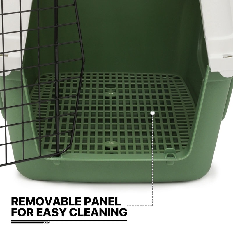 Plastic Pet Travel Carrier For Dogs And Cats HardSided Transporter Cage 2