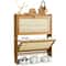 Shoe Storage Bamboo Organizer Shelf Slim Cabinet With Flip Door For Efficient Home Organization 7
