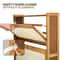Shoe Storage Bamboo Organizer Shelf Slim Cabinet With Flip Door For Efficient Home Organization 4