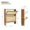 Shoe Storage Bamboo Organizer Shelf Slim Cabinet With Flip Door For Efficient Home Organization 6