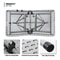 Folding Plastic Table Adjustable Height Portable Ideal For Camping Picnics 3