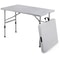 Folding Plastic Table Adjustable Height Portable Ideal For Camping Picnics 4