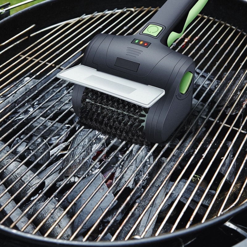 Rechargeable Cordless Electric Grill Cleaning Scrub Brush Durable Portable 7