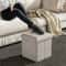 Storage Cube Footrest Stool With Classic Fabric For Living Room Home Decor 0
