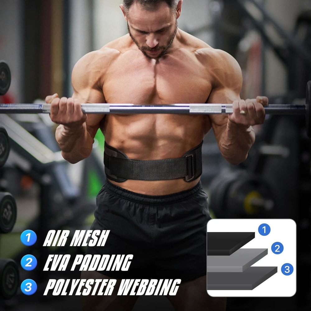 Premium Weight Lifting Belt For Strength Training Gym Bodybuilding Powerlifting Back Support For 4