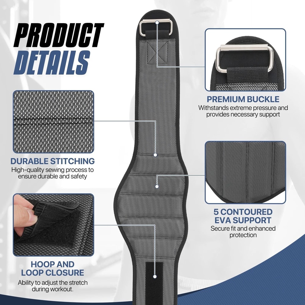 Premium Weight Lifting Belt For Strength Training Gym Bodybuilding Powerlifting Back Support For 8