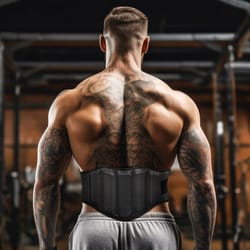 premium weight lifting belt for strength training, gym, bodybuilding & powerlifting - back support for men & women