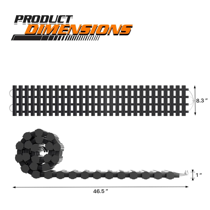 Portable Vehicle Traction Mat For Snow Mud Sand Emergency Recovery Track For Cars And Trucks 4