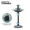 Tall Pedestal Outdoor Fountain Elegant Garden Electric Birdbath For Patio Backyard Decor 2