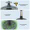 Tall Pedestal Outdoor Fountain Elegant Garden Electric Birdbath For Patio Backyard Decor 3