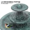 Tall Pedestal Outdoor Fountain Elegant Garden Electric Birdbath For Patio Backyard Decor 4