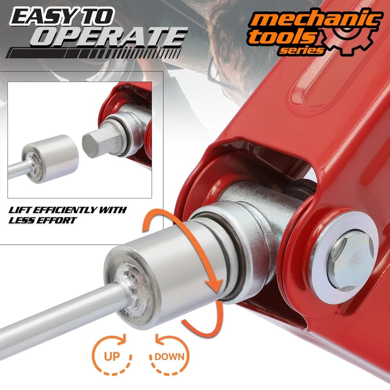 Scissor Jack Lift Kit For Car Repair Camper Travel Portable Durable EasytoUse 3