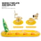 Inflatable Pineapple Pool Lounger Vibrant Floating Raft For Pool Parties PVC Fun Design 1