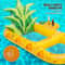 Inflatable Pineapple Pool Lounger Vibrant Floating Raft For Pool Parties PVC Fun Design 3