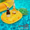 Inflatable Pineapple Pool Lounger Vibrant Floating Raft For Pool Parties PVC Fun Design 5