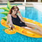 Inflatable Pineapple Pool Lounger Vibrant Floating Raft For Pool Parties PVC Fun Design 0