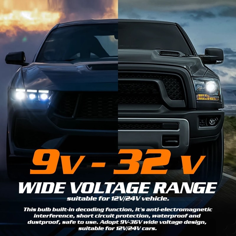 LED Headlight Bulbs Daytime Running Lights 1