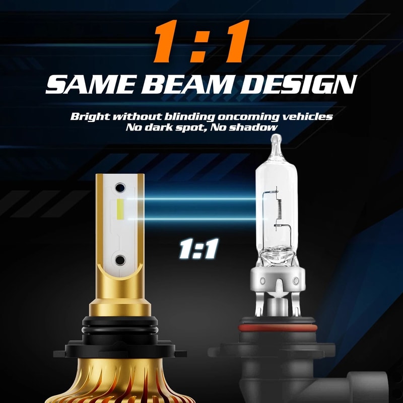 LED Headlight Bulbs Daytime Running Lights 9