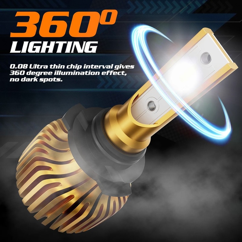 LED Headlight Bulbs Daytime Running Lights 8