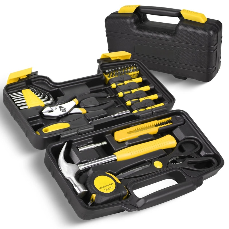 Household Hand Tool Kit Complete Garage Office Toolbox For DIY Repairs 5