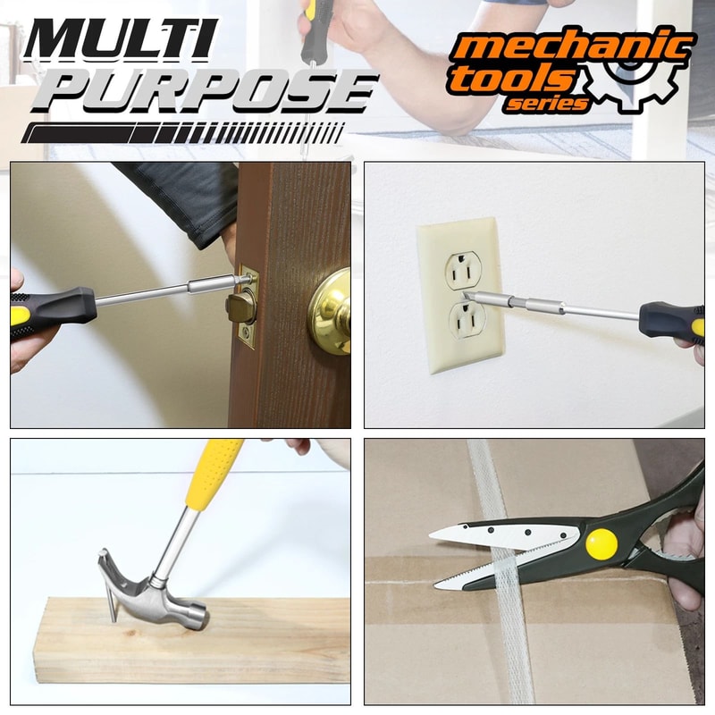 Household Hand Tool Kit Complete Garage Office Toolbox For DIY Repairs 2